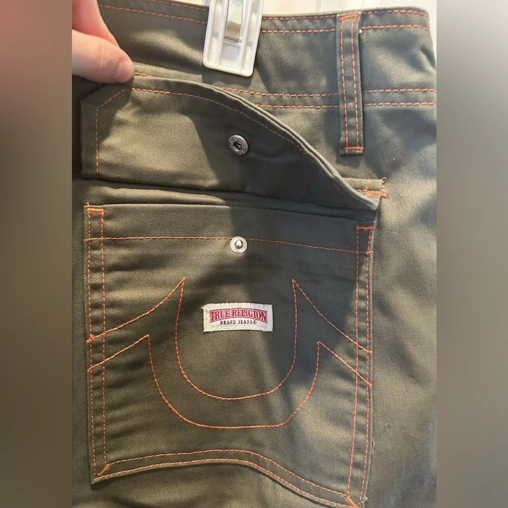 True Religion Men's Kalamata Green Cargo Pants 108335 Size 34 NWT